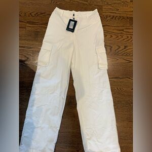 PLT white  Cargo trouser pants